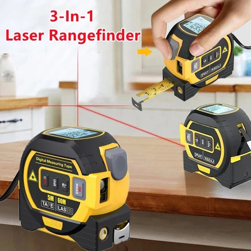 Viter™ 3-in-1 Laser Measure & Tape Tool