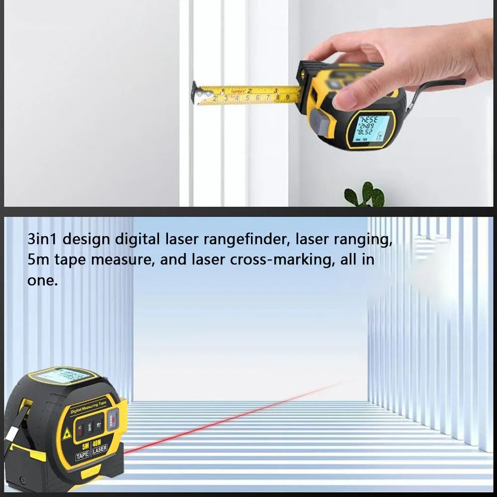 Viter™ 3-in-1 Laser Measure & Tape Tool