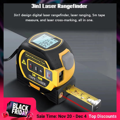 Viter™ 3-in-1 Laser Measure & Tape Tool