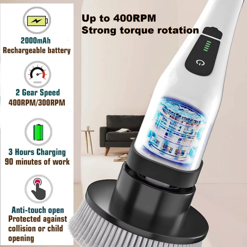 Viter™ 9-in-1 Cordless Electric Spin Scrubber