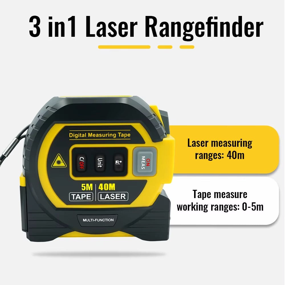 Viter™ 3-in-1 Laser Measure & Tape Tool