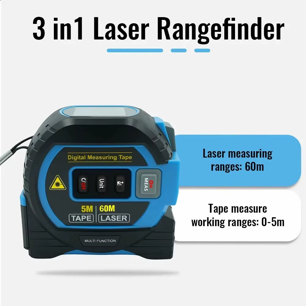 Viter™ 3-in-1 Laser Measure & Tape Tool