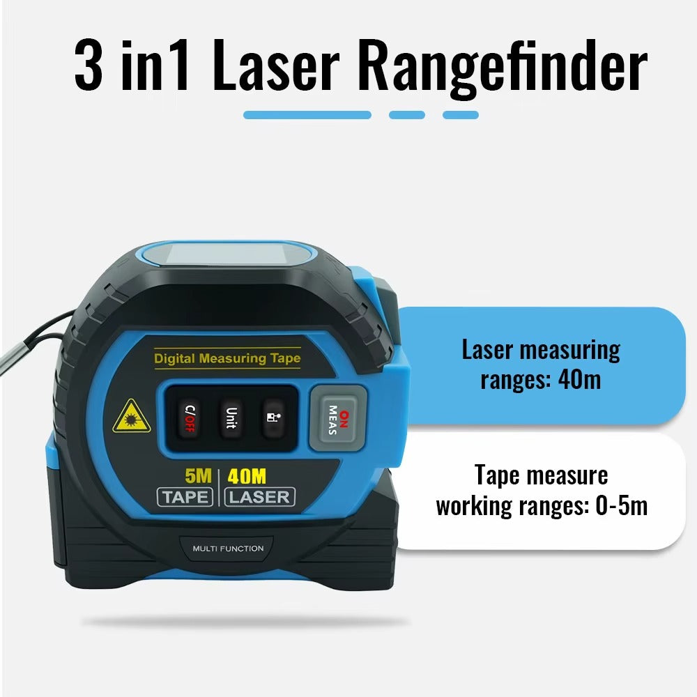 Viter™ 3-in-1 Laser Measure & Tape Tool